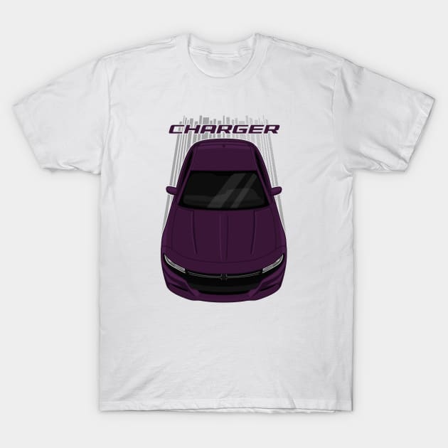 Dodge Charger 2015-2021 - Hellraisin Purple T-Shirt by V8social